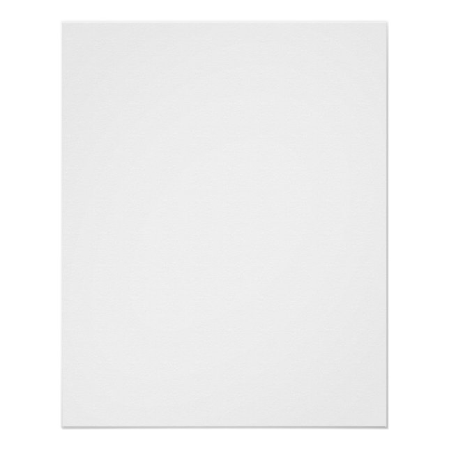 Modern Custom white simple Design Add Photo /Text Poster (Vorderseite)