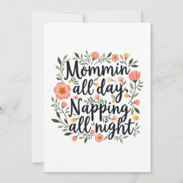 Modern Cute Botanical Mother's Day Card Feiertagskarte
