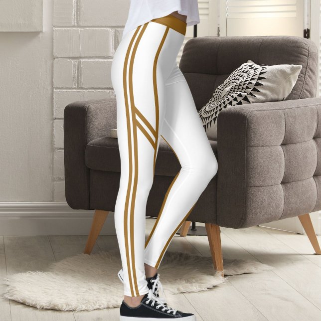 Modern Cute Elegant Sports Women Classic Stripes  Leggings (Von Creator hochgeladen)