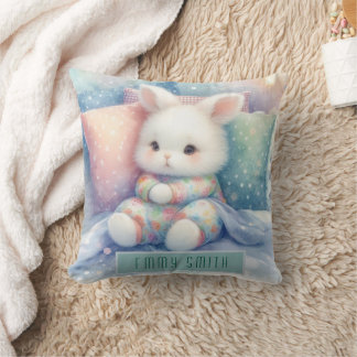 Modern Cute Pastel Bunny Kissen