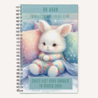 Modern Cute Pastel Bunny Notizbuch