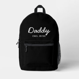 Modern Dad | Benutzerdefiniertes Design mit Kinder Bedruckter Rucksack