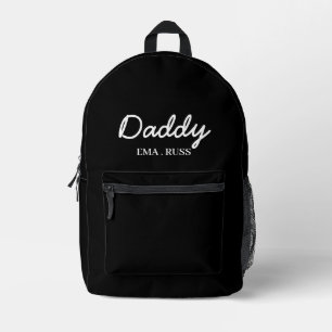 Modern Dad   Benutzerdefiniertes Design mit Kinder Bedruckter Rucksack