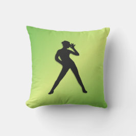 Modern Dance Green Kissen