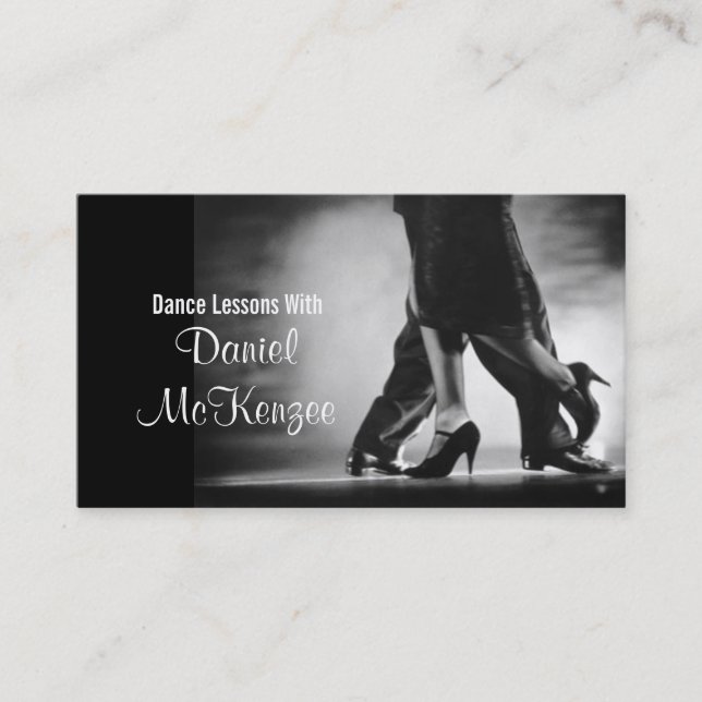 Modern Dance Instructor Business Card Visitenkarte (Vorderseite)