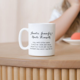 Modern danke, dass du meine Eltern warst Kaffeetasse