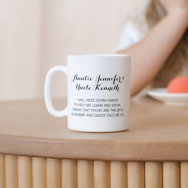 Modern danke, dass du meine Eltern warst Kaffeetasse (Von Creator hochgeladen)