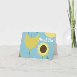 Modern danke Ihnen Sunshine Sunflowers Party Cards