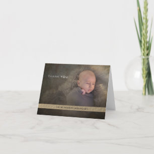 Modern Danke, New Baby Dankeskarte