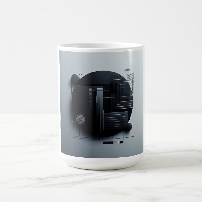 Modern Dark Graphic design Kaffeetasse (Mittel)