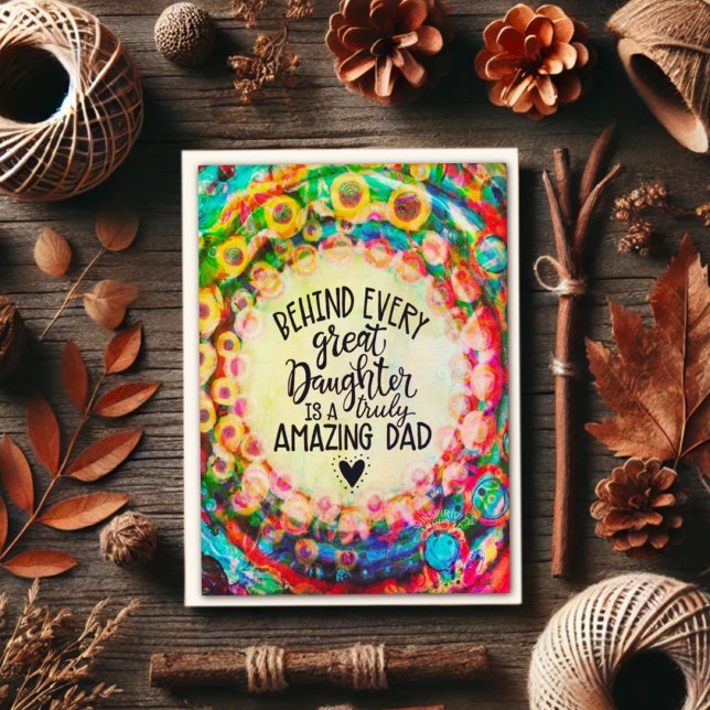 Modern Daughter Vater Inspirivity Card Karte (Von Creator hochgeladen)