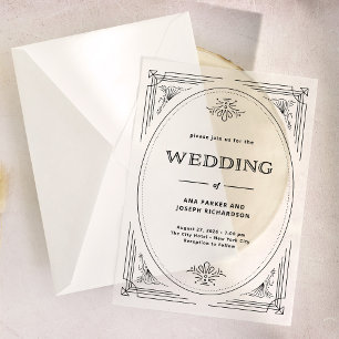 Modern Deco Elegante Hochzeit