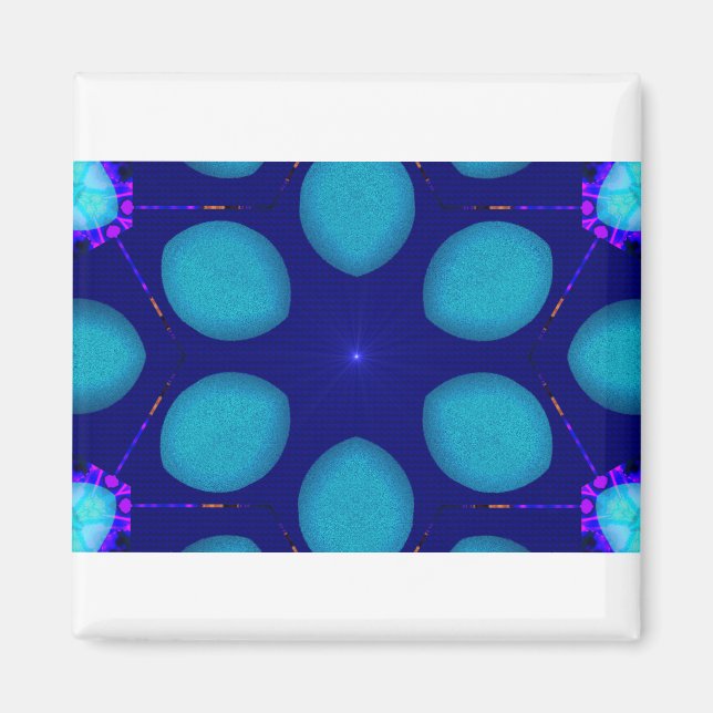 MODERN_Decoration_LIGHT STAR_BLUE Magnet (Vorne)