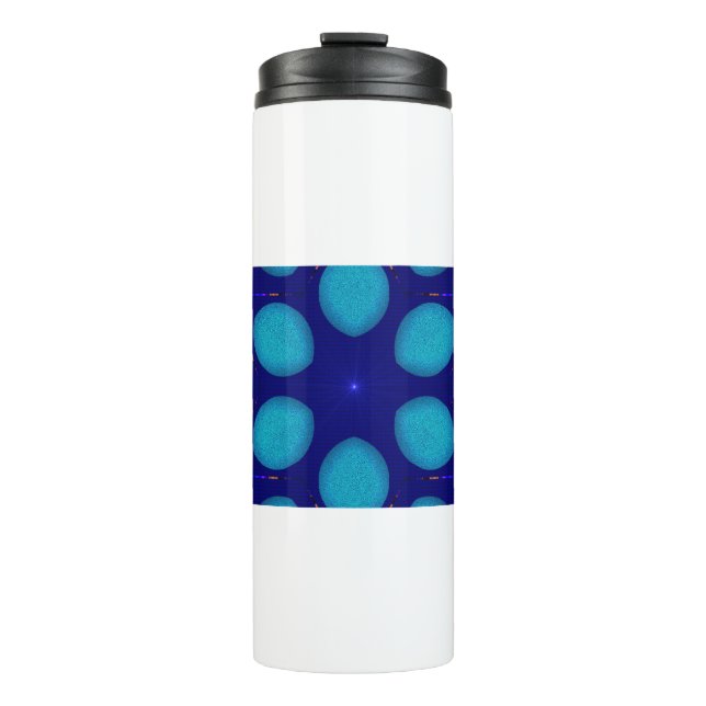 MODERN_Decoration_LIGHT STAR_BLUE Thermosbecher (Vorderseite)