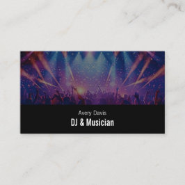 Modern Deejay Music DJ Party Music Djing QR Code Visitenkarte