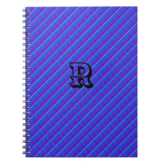 MODERN DEEP BLUE NIEDLICH Spiral Foto Notebook Notizblock