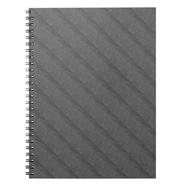 MODERN DEEP GRAY NIEDLICH Spiral Foto Notebook Notizblock (Vorderseite)