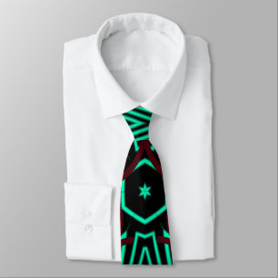 Modern Deep Red Black Green Niedlich Neck Tie Krawatte