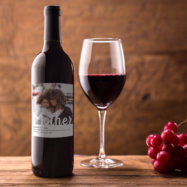 Modern | Definition des Fotos Mutter Weinetikett (Von Creator hochgeladen)