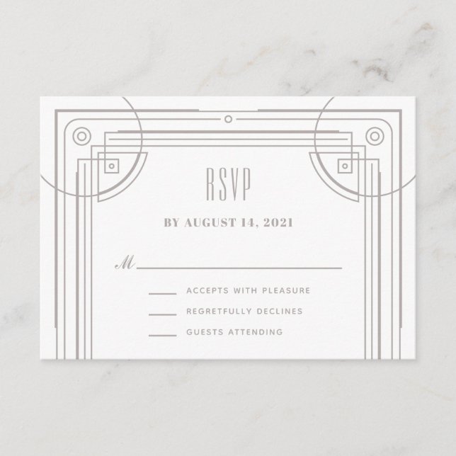 Modern Deko Frame UAWG Enclosure Card - Weiß Begleitkarte (Vorderseite)