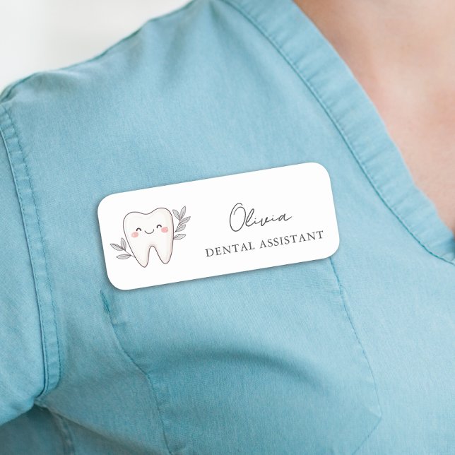 Modern Dental Assistant Namensschild (Von Creator hochgeladen)