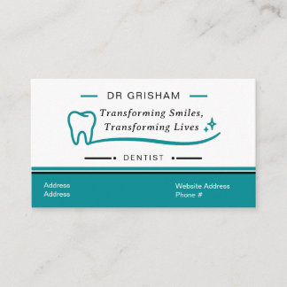 Modern Dentist Business Card Template Visitenkarte