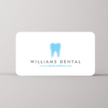 Modern Dentist Tooth Logo auf Weiß