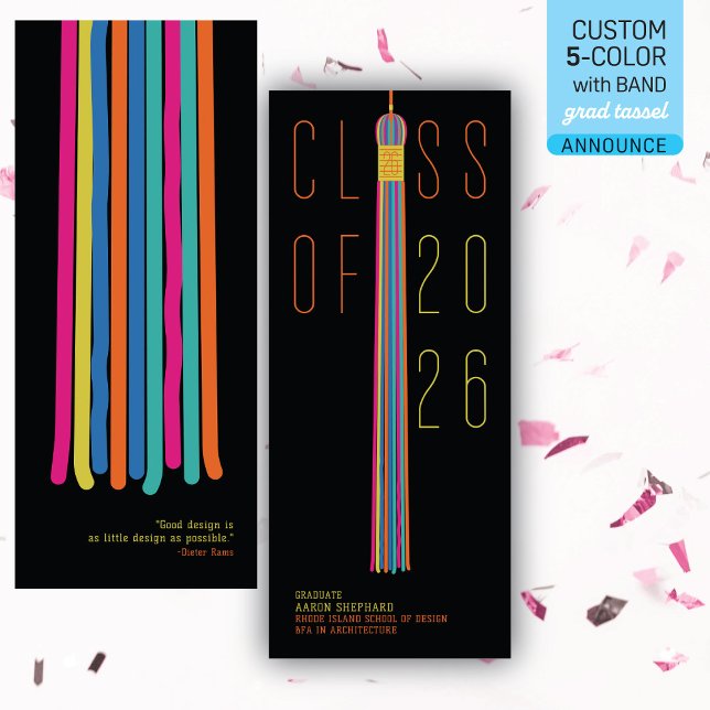 Modern Design Graduation Announcement | Color-Edit (Von Creator hochgeladen)