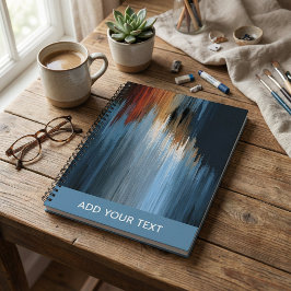 Modern Diagonal, stripe pattern spiral Notizbuch