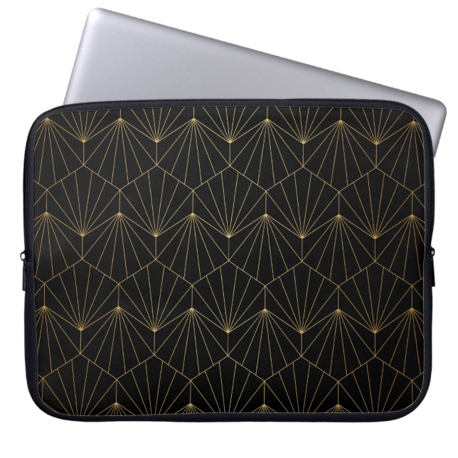 Modern Diamant, Art Deko Design Laptopschutzhülle (Vorderseite)