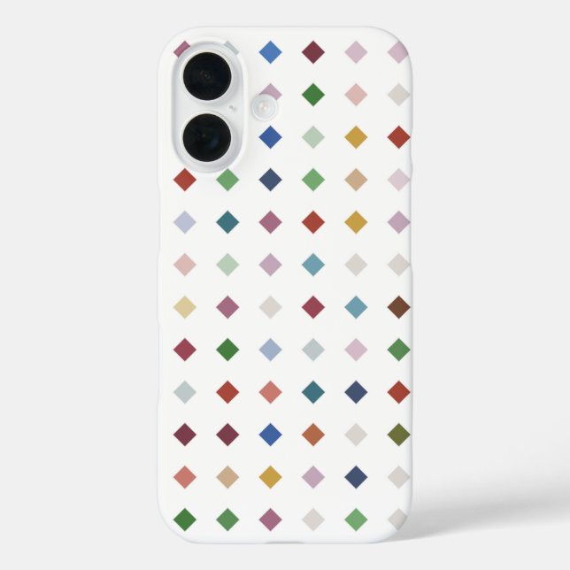 Modern Diamond Geometric Muster Case-Mate iPhone Hülle (Rückseite)