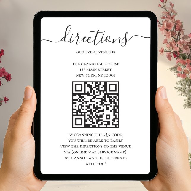 Modern Directions Digital Maps With QR Code Karte (Von Creator hochgeladen)