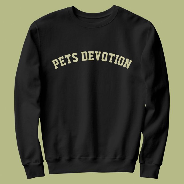 Modern DIY Animal Pet Lovers Cat Mom Besties Black Sweatshirt (Von Creator hochgeladen)