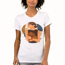 Modern Dog Mom Aesthetic With Cute Puppy