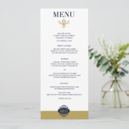 Modern drucken Sie die Liebe Wedding Menu Card Menükarte