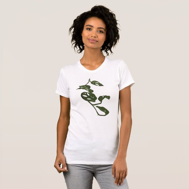 Modern Dschungel Tropical Monstero Andanosii T-Shirt (Vorne ganz)