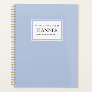 Modern Dusty Blue 2022 2023 Wochentags Planer