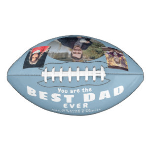 Modern Dusty Blue Best Vater Vater 3 Foto Collage Football