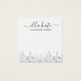 Modern Earring Display Card