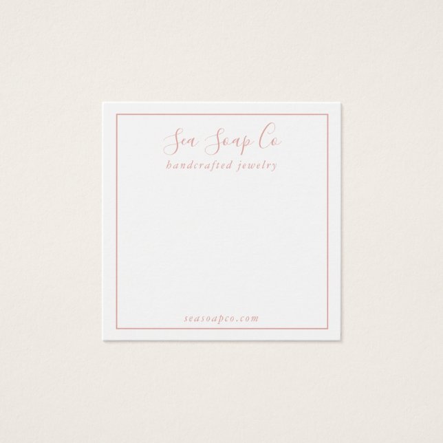 Modern Earring Display Card (Vorderseite)