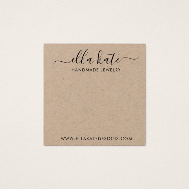 Modern Earring Display Card (Vorderseite)