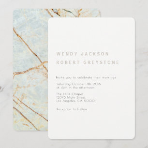 Modern Earth Marble Hochzeitseinladung Einladung