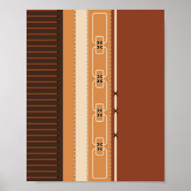 Modern Earth Tone Geometric Art Print