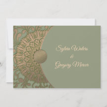 Modern Earth tone Sage green & gold classicmandala