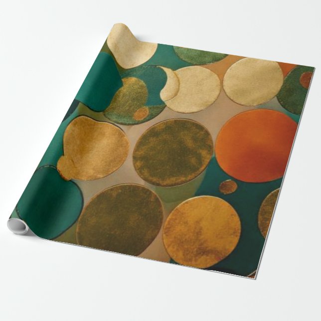 Modern Earthy Abstract  Geschenkpapier (Ungerollt)
