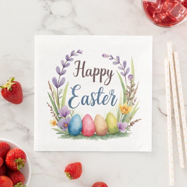 Modern Easter Eggs Beautiful Collection Serviette (Beispiel)