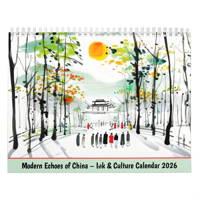 Modern Echoes of China – Ink & Culture Calendar 20 Kalender (Titelbild)