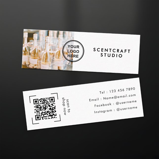 Modern Ecommerce Online Store QR Code  Mini Visitenkarte (Von Creator hochgeladen)