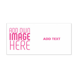 MODERN EDITABLE WHITE IMAGE TEXT TEMPLATE FUSCHIA PERMASTEMPEL