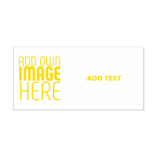 MODERN EDITABLE WHITE IMAGE TEXT TEMPLATE YELLOW PERMASTEMPEL